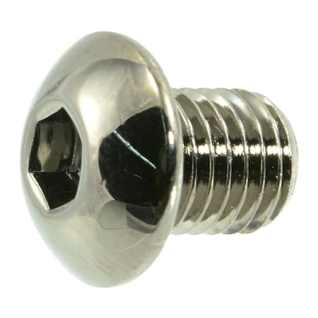 Midwest Fastener 5/16"-24 Socket Head Cap Screw, Button-Head, Black Chrome Plated Steel, 3/8 in Length, 10 PK 33987